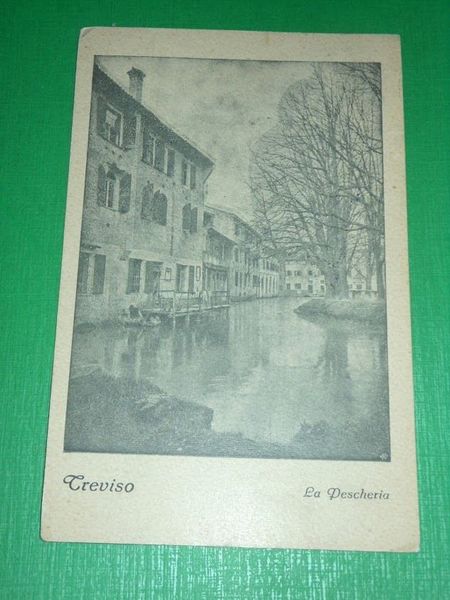 Cartolina Treviso - La Peschiera 1915.