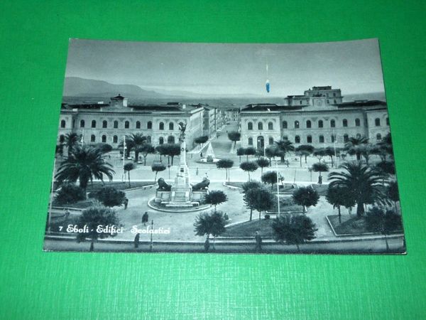 Cartolina Eboli - Edifici Scolastici 1950 ca.