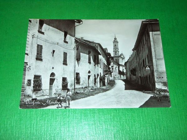Cartolina Vicoforte - Mondovì - Particolare 1955 ca.