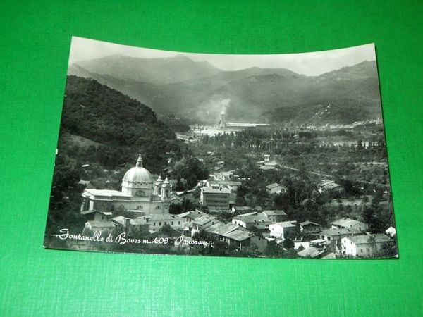 Cartolina Fontanelle di Boves - Panorama 1955.