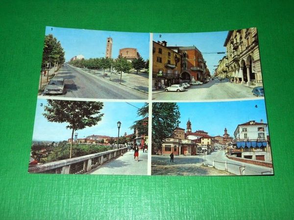 Cartolina Fossano - Vedute diverse 1974.