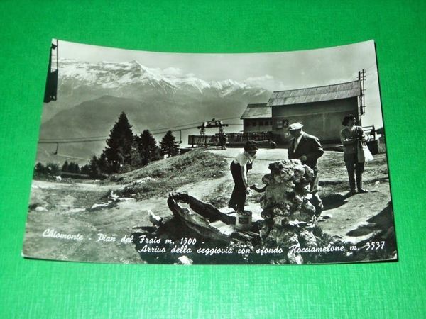 Cartolina Chiomonte - Pian del Frais - Arrivo della seggiovia …