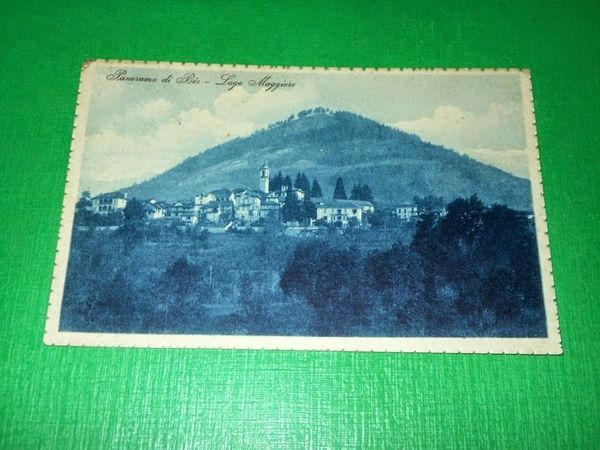 Cartolina Panorama di Bée - Lago Maggiore 1928.