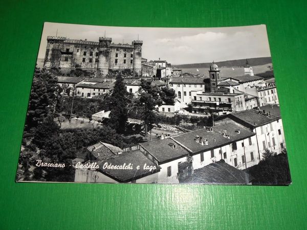 Cartolina Bracciano - Castello Odescalchi e lago 1965.