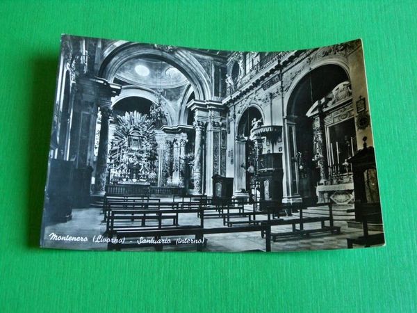 Cartolina Montenero ( Livorno ) - Interno del Santuario 1959