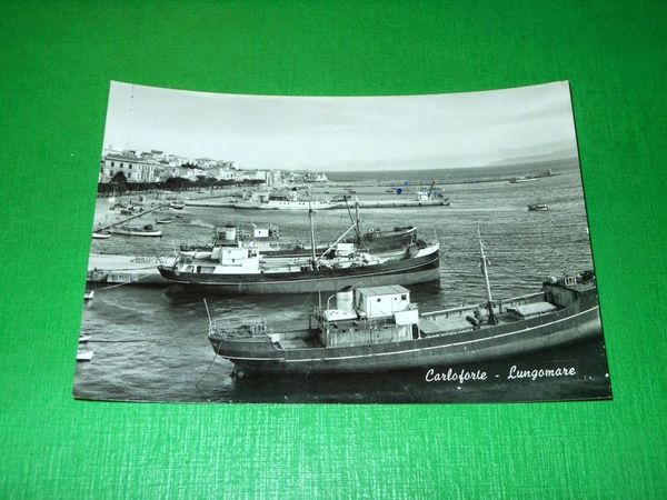 Cartolina Carloforte - Lungomare 1960 ca. #