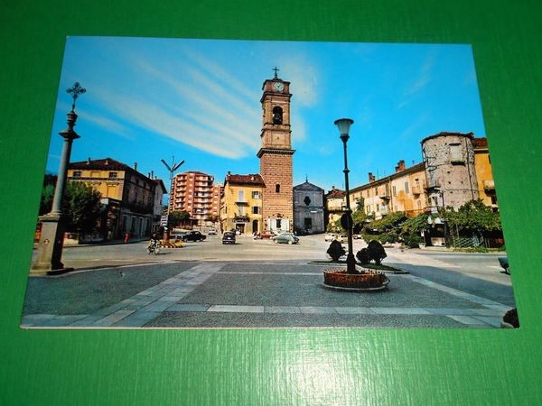 Cartolina Giaveno - Piazza San Lorenzo 1965 ca