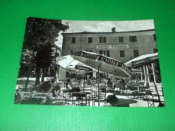 Cartolina Limone Piemonte - Hotel Touring De Flor 1955