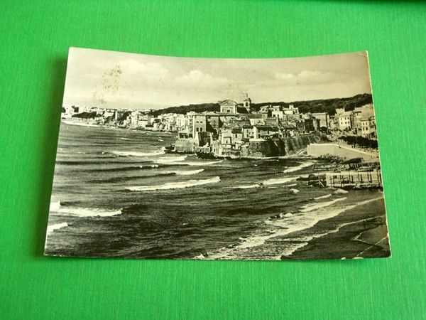 Cartolina Nettuno - Panorama dal mare 1955