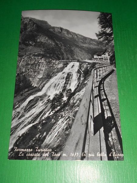 Cartolina Formazza Turistica - La cascata del Toce 1950 ca