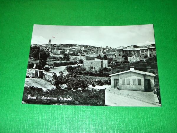 Cartolina Fonni - Panorama parziale 1955 ca