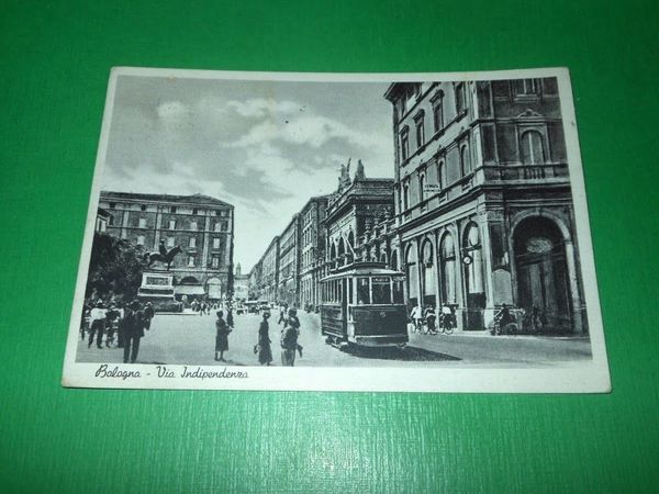 Cartolina Bologna - Via Indipendenza 1940