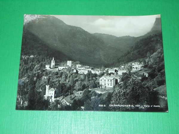 Cartolina Champorcher - Valle d' Aosta - Panorama 1957
