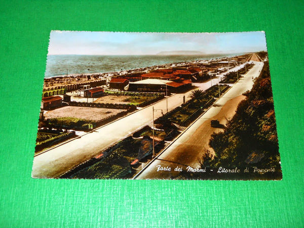 Cartolina Forte dei Marmi - Litorale di Ponente 1951