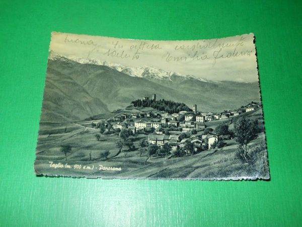 Cartolina Teglio - Panorama 1953