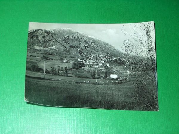 Cartolina Rocca di Cambio - Panorama con M. Cagno 1954