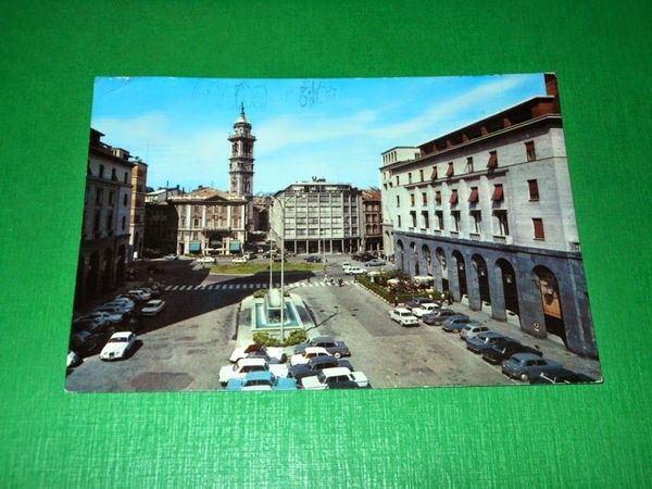 Cartolina Varese - Piazza Montegrappa e il Campanile del Bernascone …