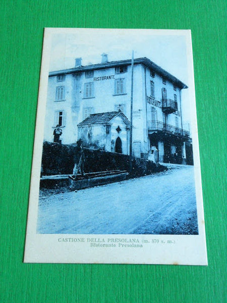 Cartolina Castione della Presolana - Ristorante Presolana 1925 ca