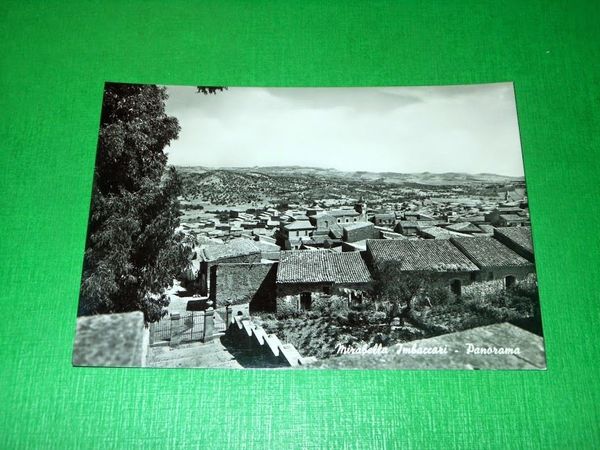 Cartolina Mirabella Imbaccari - Panorama 1955 ca