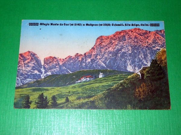 Cartolina Rifugio Monte da Sus e Molignon - Dolomiti - …