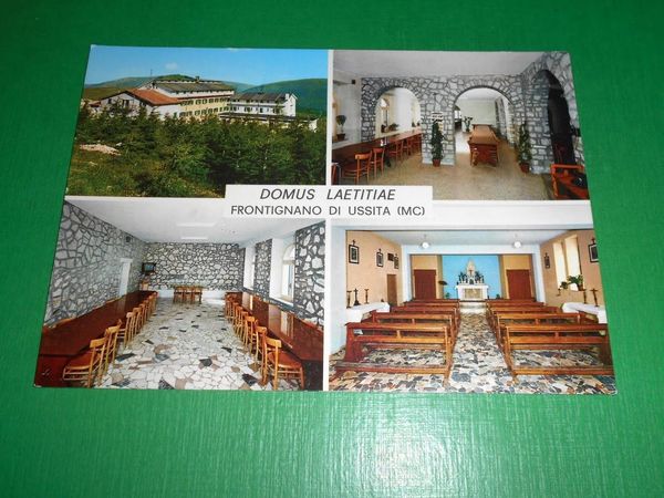 Cartolina Frontignano di Ussita ( Macerata ) - Domus Laetitiae …