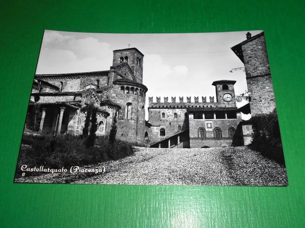 Cartolina Castell'Arquato ( Piacenza ) - Particolare 1955 ca