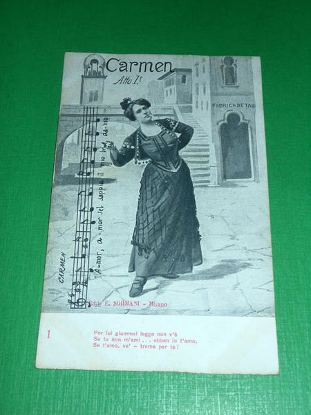 Cartolina Lirica G. Bizet - Carmen ( atto I° ) …