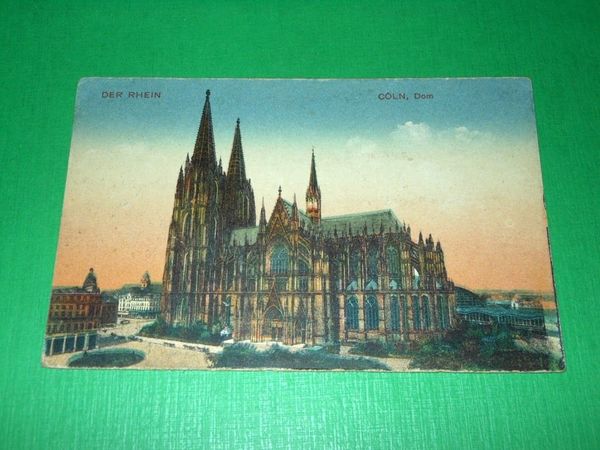 Cartolina Germania - Der Rhein - Coln - Dom 1915 …