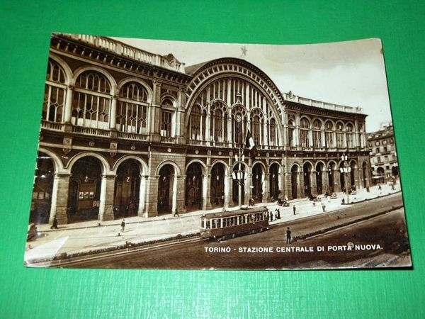 Cartolina Torino - Stazione Centrale di Porta Nuova 1948