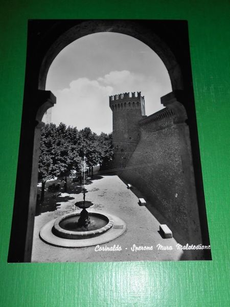 Cartolina Corinaldo - Sperone Mura Malatestiane 1955 ca