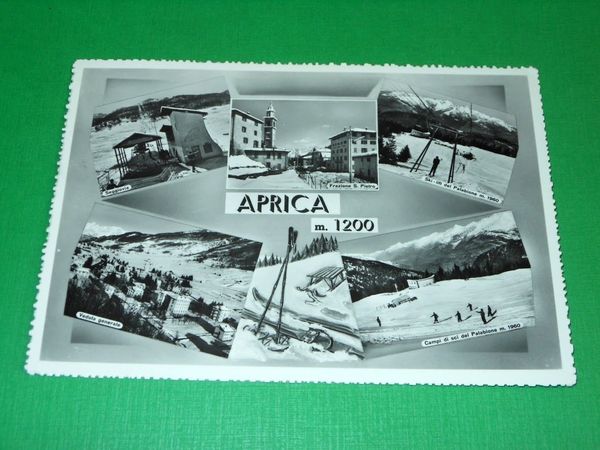 Cartolina Aprica - Vedute diverse 1950 ca