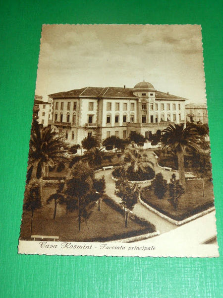 Cartolina Chiavari - Casa Rosmini - Facciata principale 1940 ca