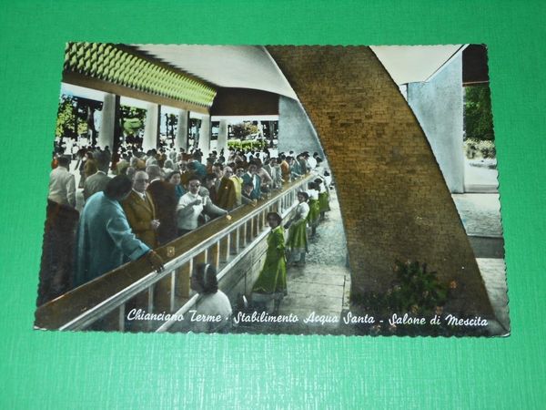Cartolina Chianciano Terme - Stabilimento Acqua Santa - Salone di …