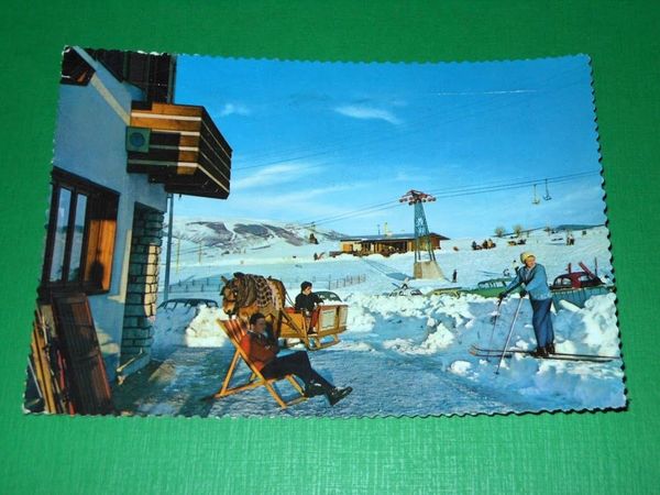 Cartolina Asiago - Rifugio Orthal e la Baita 1962