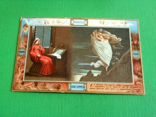 Cartolina Dante - Divina Commedia - Visione di Paolo e …