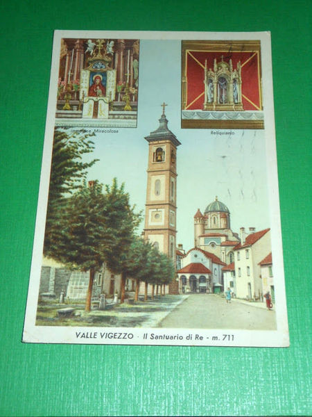 Cartolina Valle Vigezzo - Il Santuario di Re 1960 ca