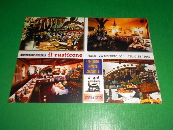 Cartolina Recco - Ristorante Pizzeria Il Rusticone 1970 ca