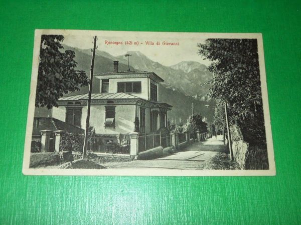 Cartolina Roncegno ( Trento ) - Villa di Giovanni 1925 …