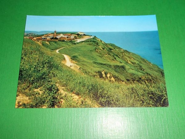 Cartolina Casteldimezzo ( Pesaro ) - Strada panoramica sul mare …