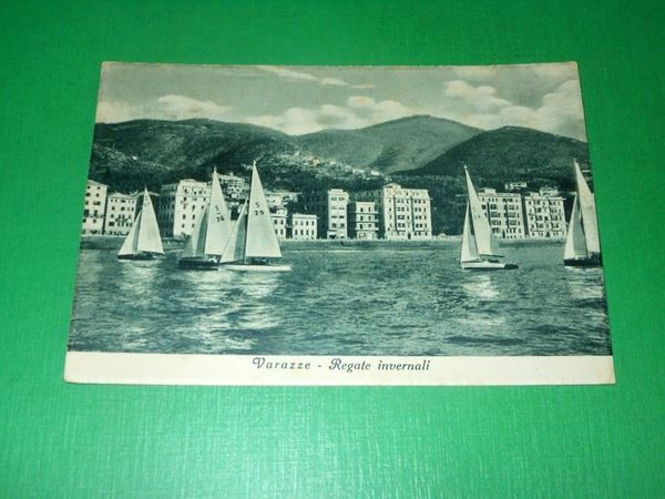 Cartolina Varazze - Regate invernali 1940 ca