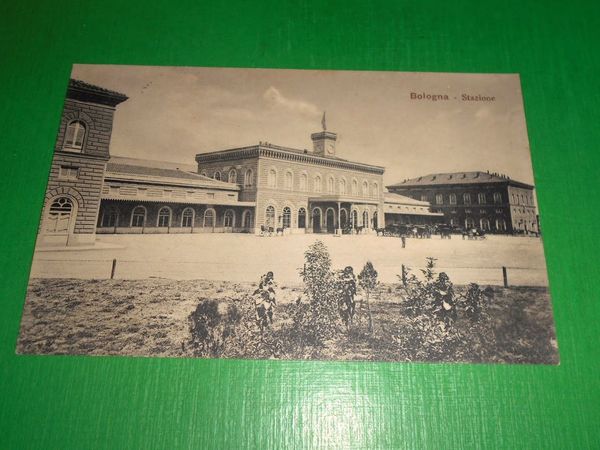 Cartolina Bologna - Stazione 1914