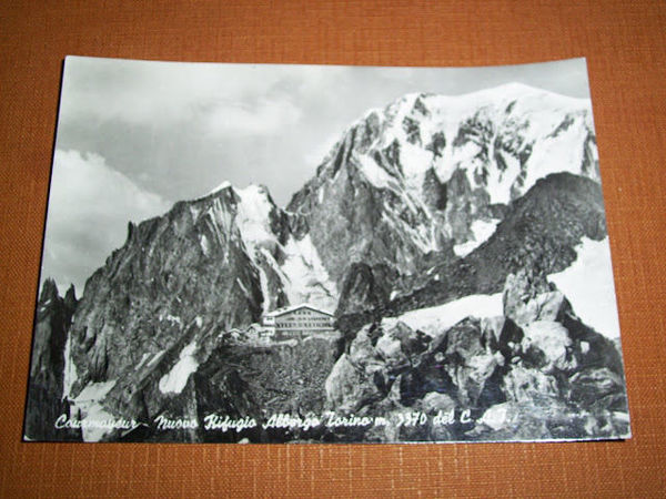 Cartolina Courmayeur - Nuovo Rifugio Albergo Torino del C.A.I 1959