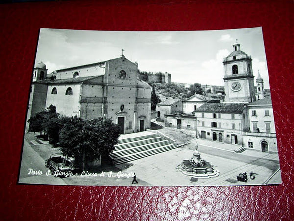 Cartolina Porto San Giorgio - Chiesa San Giorgio 1954