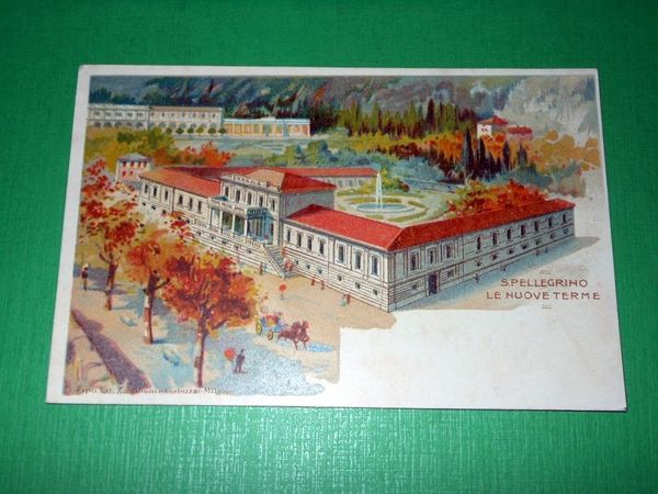 Cartolina S. Pellegrino - Le nuove terme 1910 ca