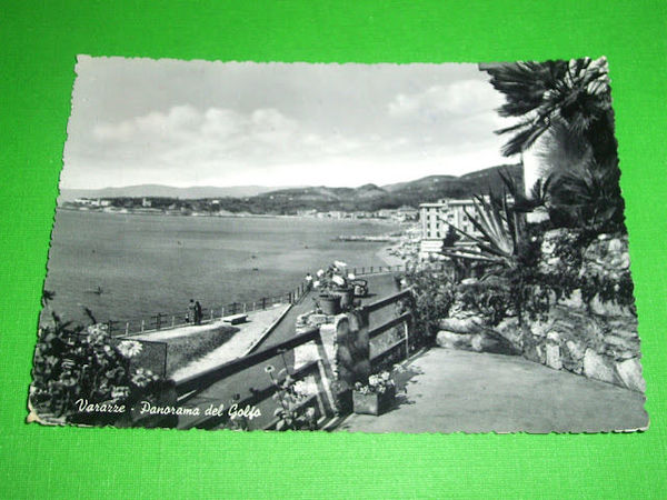 Cartolina Varazze - Panorama del Golfo 1954