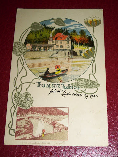 Cartolina Germania - Talsperre Fuelbecker 1901