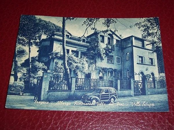 Cartolina Fregene - Albergo Villa dei Pini -- 1955