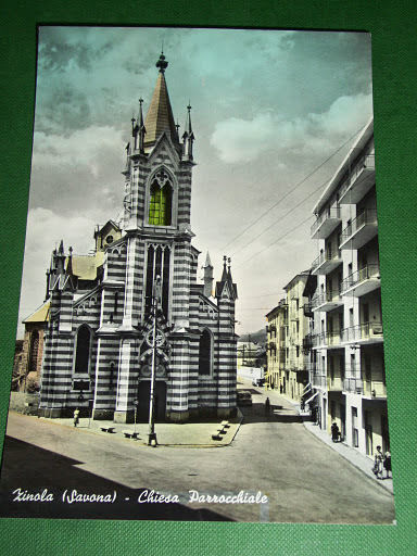 Cartolina Zinola (Savona) - Chiesa Parrocchiale 1957