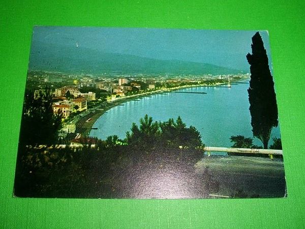 Cartolina Diano Marina - Panorama notturno 1969