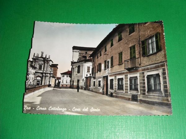 Cartolina Bra - Corso Cottolengo - Casa del Santo 1955 …